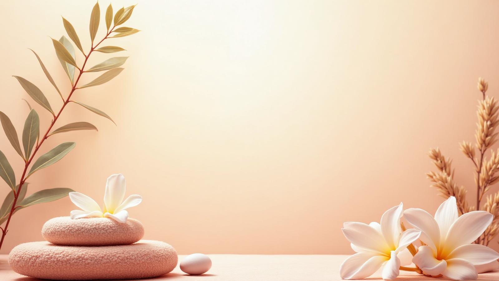 Фонове зображення з природними елементами для wellness атмосфери